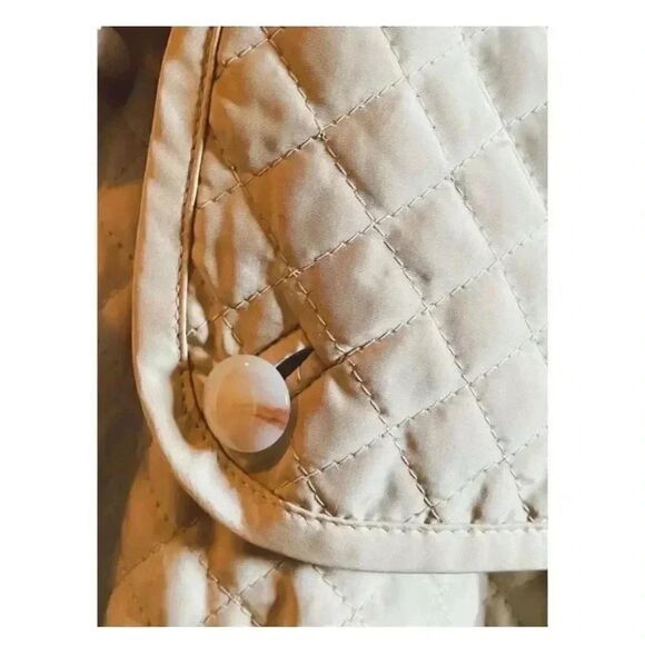 2 for $30 Talbots Quilted Tan Lined Womens Jacket SZ SP - Picture 3 of 6